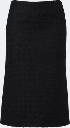Alexander McQueen Wool and mohair tweed pencil skirt