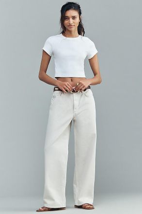 A Gold E Low-Slung Baggy High-Rise Jeans