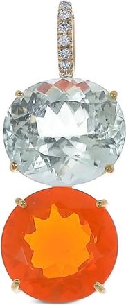 Irene Neuwirth Pendente in oro giallo 18kt con tormalina e opale