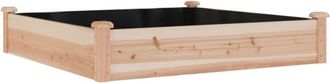 vidaXL Vidaxl - Jardinera Arriate Con Forro Madera Maciza Abeto 120x60x25 Cm