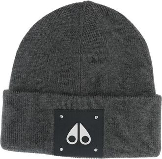 Moose Knuckles Logo-plaque Wool Beanie