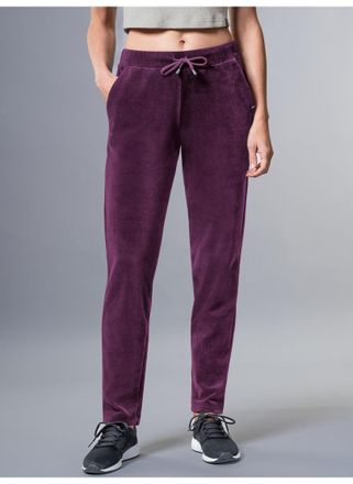 Trigema Jerseyhose TRIGEMA TRIGEMA Nicki Hose, Damen, Gr. 3XL, US-Gr&ouml;ssen, lila (aubergine), 80% Baumwolle, 20% Polyester, Hosen Jerseyhose