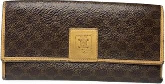 Celine Pre-owned Leren Portemonnee - Dames - Vintage Accessoires - Bruin - ONE Size - Leer - Vintage