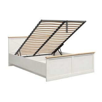 Petits Meubles Cama canap&eacute; 160x200 somier incluido tablero de part&iacute;culas blanco
