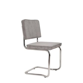 Zuiver Silla en tejido gris claro