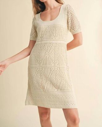 Wishlist Made With Love Crochet Dress In Natural
