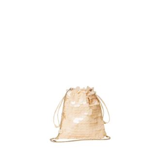 Twinset Bucket Bags, female, Beige, Size: ONE SIZE Pochette a sacchetto