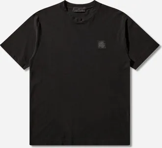 Stone Island Men s Ghost Organic Cotton Jersey Crepe_S.I. T-Shirt Black