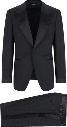 Tom Ford Shelton Avondkostuum - Heren - Business pakken - Zwart - M - Wol - Kostuums