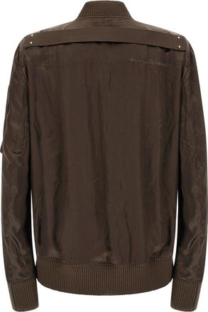Rick Owens Mens Brown Copper Bomber Clothing