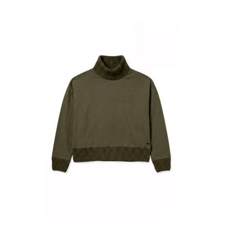 Freddy Felpa donna comfort con collo alto e dettagli in tricot