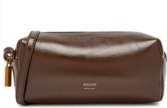 Khaite Kye Mini Leather Cross-body bag - Dark Brown - One Size