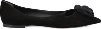 Roger Vivier Rose Ballerina - Dames - Ballerinas - Zwart - 38 EU - Leer - Schoenen