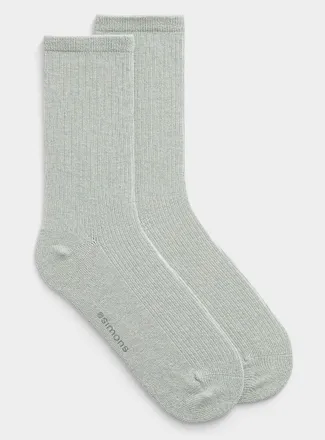 Simons Womens Finely ribbed socks