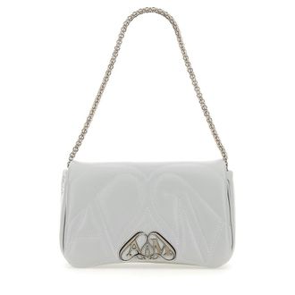 Alexander McQueen Powder Blue Leather Small Seal Shoulder Bag