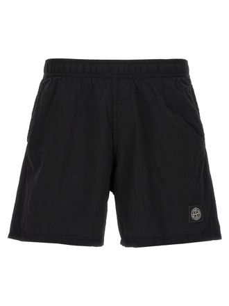 Stone Island Logo Patch Swim Shorts