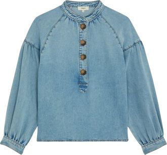 Suncoo Louise Blouse - Dames - Blouses & Shirts - Blauw - Maat: M Zijde