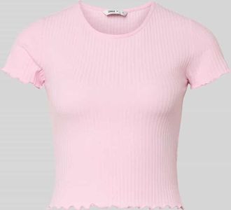 Only Slim Fit T-Shirt mit Viskose-Anteil Modell EMMA in Rosa, Gr&ouml;&szlig;e XL