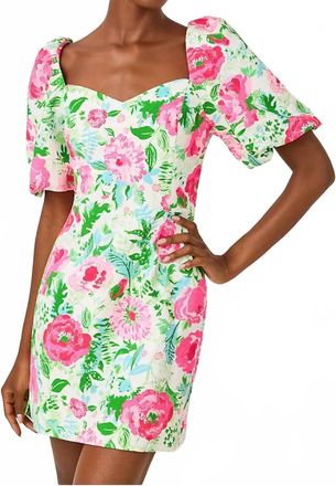 Lilly Pulitzer Justina Skirted Romper In Poppy Party