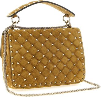 Valentino Garavani Rockstud Spike Shoulder Bag - Gold
