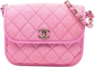 Chanel Borsa a tracolla in denim Pre-owned - - Pre-owned - Donna - Rosa - ONE SIZE