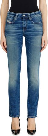 Diesel Slim Jeans Low Waist 1992 D-Jiann, Medium blue, Button fly