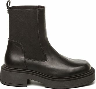 Steve Madden Churro leren platte bottines
