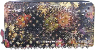 Christian Louboutin Black Patent Leather Long Wallet (Bi-Fold) (Pre-Owned)