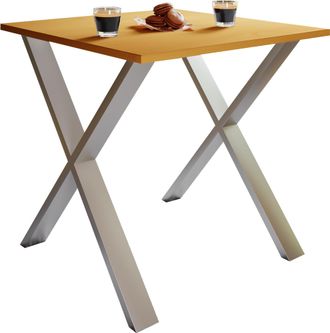 VCM Mesa De Comedor De Madera Mesa De Cocina Xona X 80x50 76x80x50 - Vcm