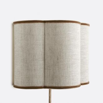 La Redoute Interieurs Wandlamp in linnen en fluweel, THADE