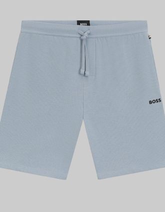 HUGO BOSS Mens BOSS Waffle Shorts, Open Blue - Size: 32/34/35