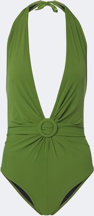 Karla Colletto Lola gathered halterneck swimsuit