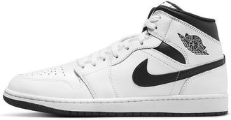 Nike Air Jordan 1 Mid Mens Trainers DQ8426 (White/Black 132) UK 10.5 (EU 45.5)