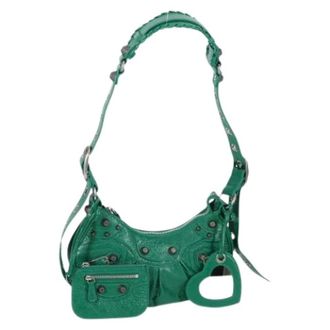 Balenciaga Pre-owned Shoulder Bags, female, Green, Size: ONE SIZE Pre-owned Vintage Shoulder Bag