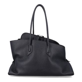 The Attico La Passeggiata Medium Tote - female - The Attico - Shopping Bags - Black - ONE SIZE - Bags