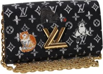 Louis Vuitton Pre-owned Vintage Canvas Cross Body Bag - Dames - Vintage Schoudertas - Zwart - ONE Size - Vintage