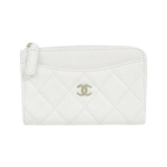 Chanel Pre-owned Wallets, female, White, Size: ONE SIZE Pre-owned Card Case