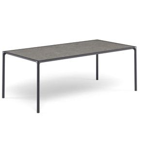 Emu Terramare Tavolo Rettangolare 203X103 Piano In Gres Nero
