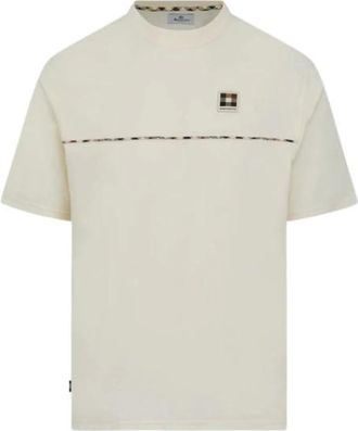 Aquascutum Hombre, Camisetas, Blanco, Talla: L