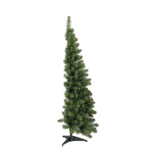 Dmora Dmora - Sapin De No&euml;l Aosta, Sapin Artificiel Extra &Eacute;pais &Agrave; Demi-mur, V&eacute;ritable Sapin Effet Pvc, 361 Branches, Hauteur 180 Cm