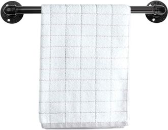 OEM Toallero Industrial Vintage Con Forma De Tuber&iacute;a - Soporte De Pared Met&aacute;lico Retro Para Albornoces, 40 Cm