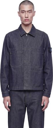 Stone Island 4100006 Denim Coach Jacket