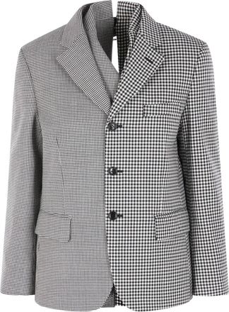 Comme Des Garçons single-breasted blazer - Wit