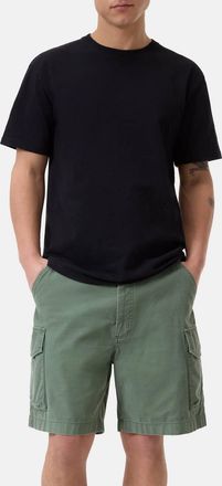 Closed Organic Cotton Classic Slub Short Sleeve T-Shirt In Black
