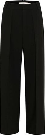 Inwear Zwarte Wijde Pijp Broek Wilcoxiw - Dames - Straight fit broeken - Zwart - 2XS - Broeken