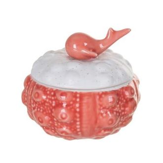 Beachcombers Coral & Bisque Urchin Whale Treasure Box in Red at Nordstrom