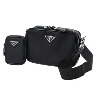 Prada Pre-owned Vintage Pouch Shoulder Bag - Dames - Pre-owned - Zwart - Maat: ONE Size Leer