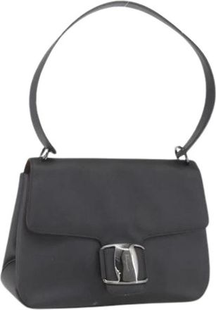 Ferragamo Pre-owned Shoulder Bag - Dames - Vintage Schoudertas - Bruin - ONE Size - Leer - Vintage