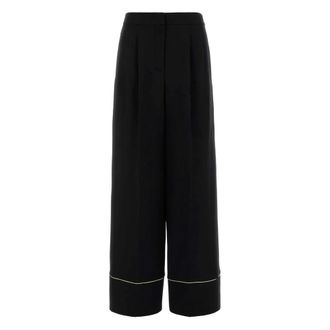Fendi Pleated-front Side-pocket Straight Trousers