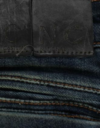 Costume National Womens Blue Straight Leg Jeans Cotton Clothing